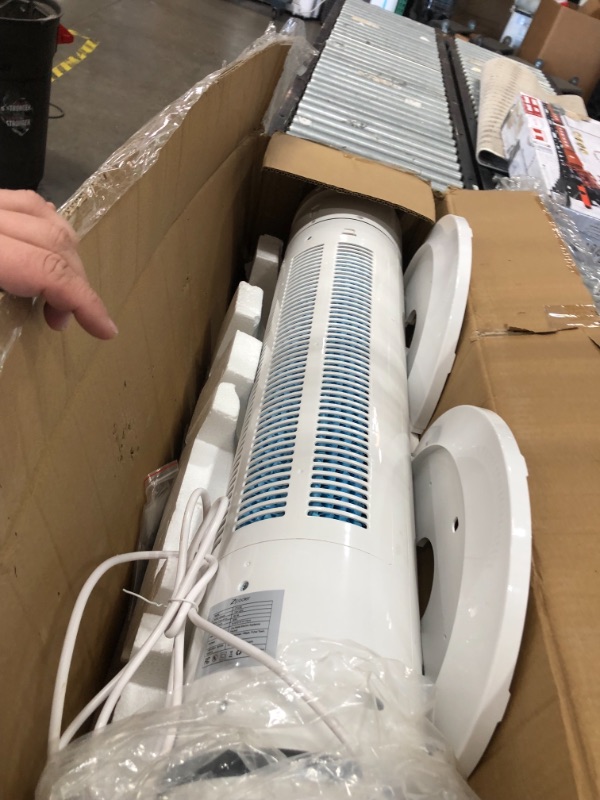 Photo 2 of Evaporative Air Cooler, 45" Tower Fans that Blow Cold Air Cooling Fan with 90° Oscillating, Touch and Remote Control, 3 Mode / 3 Speeds, 5L Water Tank, 15H Timer, 2 Ice Boxes Fan for Bed Room Office
