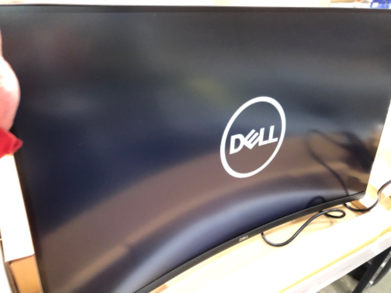 Photo 3 of Dell S3221QS 32 Inch Curved 4K UHD, VA Ultra-Thin Bezel Monitor, AMD FreeSync, HDMI, DisplayPort, Built in Speakers, VESA Certified, Silver
