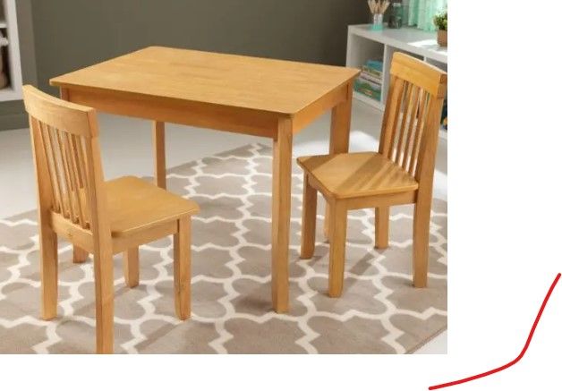 Photo 1 of Avalon Table II & Chairs Set - Natural
