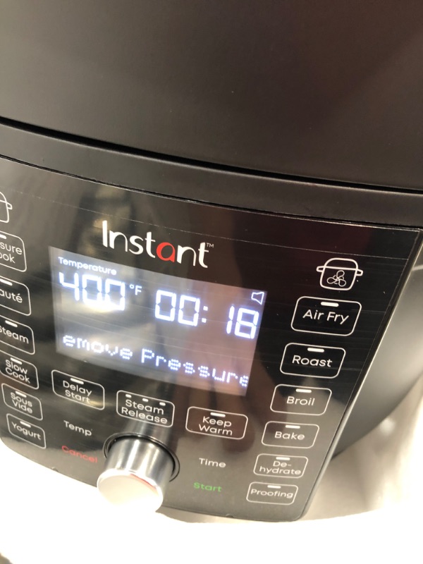 Photo 3 of **MINOR DAMAGE** Instant Pot® 6.5 Quart Electric Pressure Cooker + Air Fryer Single Lid