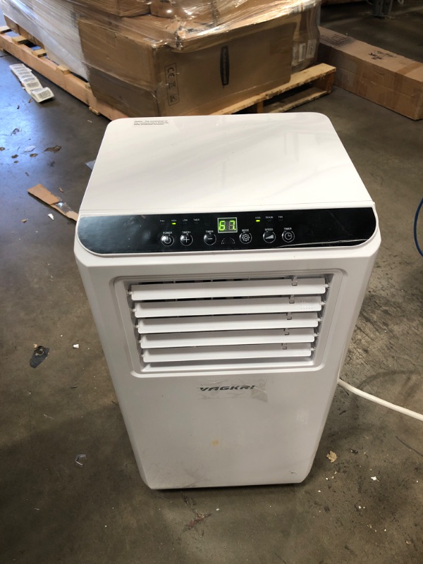 Photo 2 of VAGKRI Portable Air Conditioners 8000 BTU 3-in-1 AC Unit with Fan & Dehumidifier, Cools up to 250 sq. ft. ETL Protection with Side Handles & Casters, LED Display Full-Function, Remote Control, Timer
