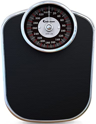 Photo 1 of (FRONT PANEL COSMETIC DAMAGES) Adamson A26 Scales for Body Weight - New 2022 - Up to 350 lb, Anti-Skid Rubber Surface, Extra Large Numbers - High Precision Bathroom Scale Analog - Durable with 20-Year Warranty
