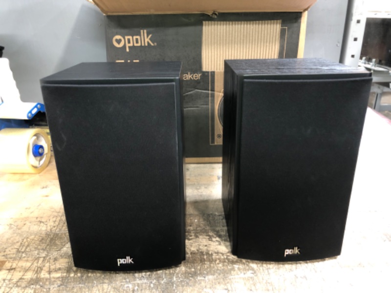 Photo 1 of Polk Audio T15 Bookshelf Speakers Pair Black