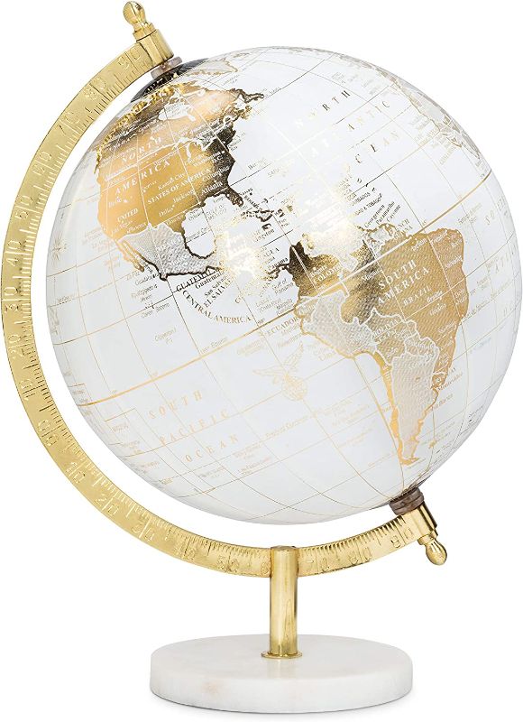 Photo 1 of Abbott Collection 57-LATITUDE-18 Globe on Stand, White/Gold
12" x 8"