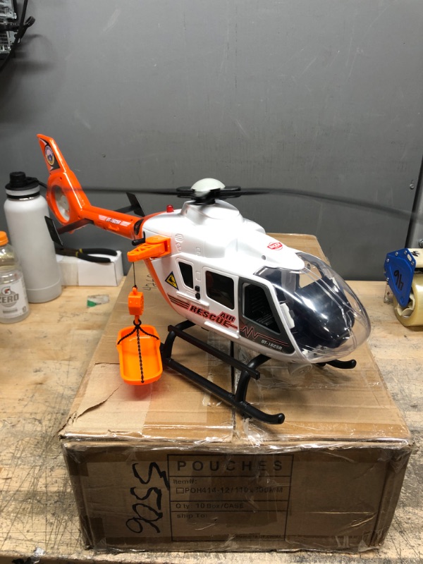 Photo 2 of DICKIE TOYS Light and Sound SOS Rescue Helicopter with Moving Rotor Blades, 25"
