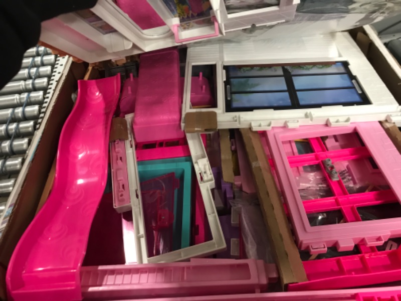 Photo 3 of Barbie Dreamhouse Doll House Playset Barbie House with 75+ Accesssories Wheelchair Accessible Elevator Pool, Slide and Furniture