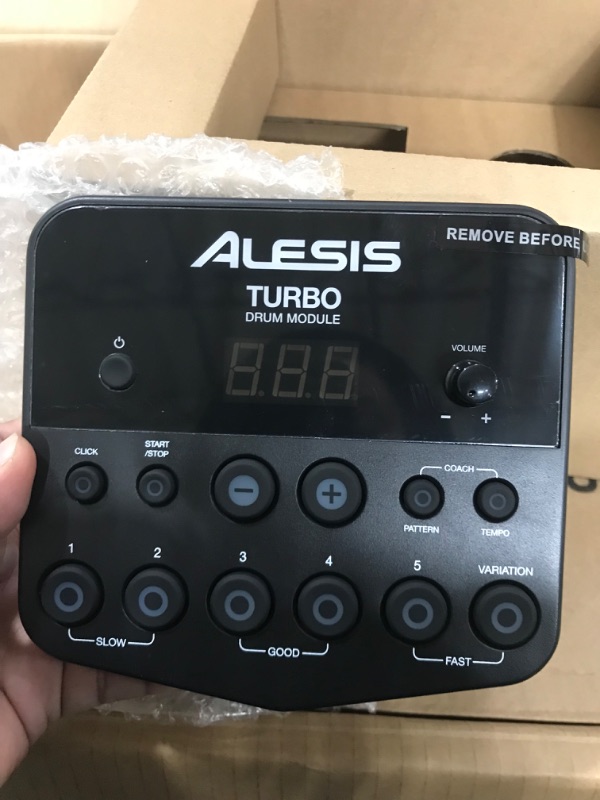 Photo 8 of Alesis Drums Turbo Mesh Kit – Electric Drum Set With 100+ Sounds, Mesh Drum Pads, Drum Sticks, Connection Cables and 60 Melodics Lessons Drums Only