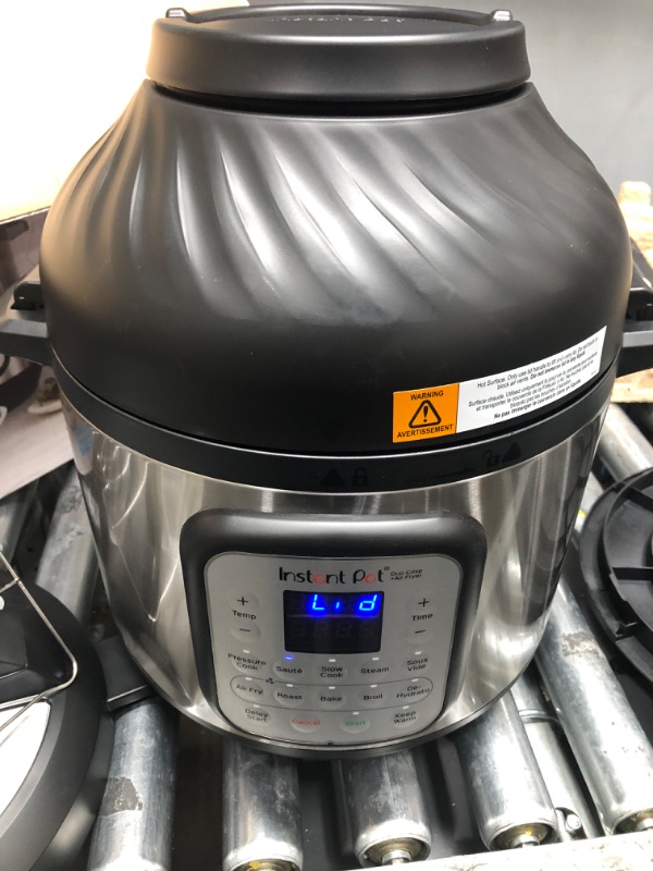 Photo 9 of **NON FUNCTIONAL** Instant Pot 8 qt 11-in-1 Air Fryer Duo Crisp + Electric Pressure Cooker