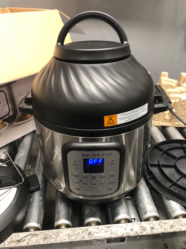 Photo 1 of **NON FUNCTIONAL** Instant Pot 8 qt 11-in-1 Air Fryer Duo Crisp + Electric Pressure Cooker