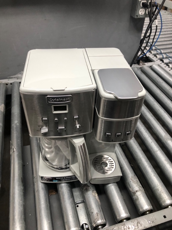 Photo 1 of **NON FUNCTIONAL**  Cuisinart SS-15CGRP1 Coffee Center 12-Cup Coffeemaker and Single-Serve Brewer, Light Grey