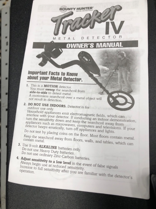 Photo 1 of Bounty Hunter Tracker IV Metal Detector