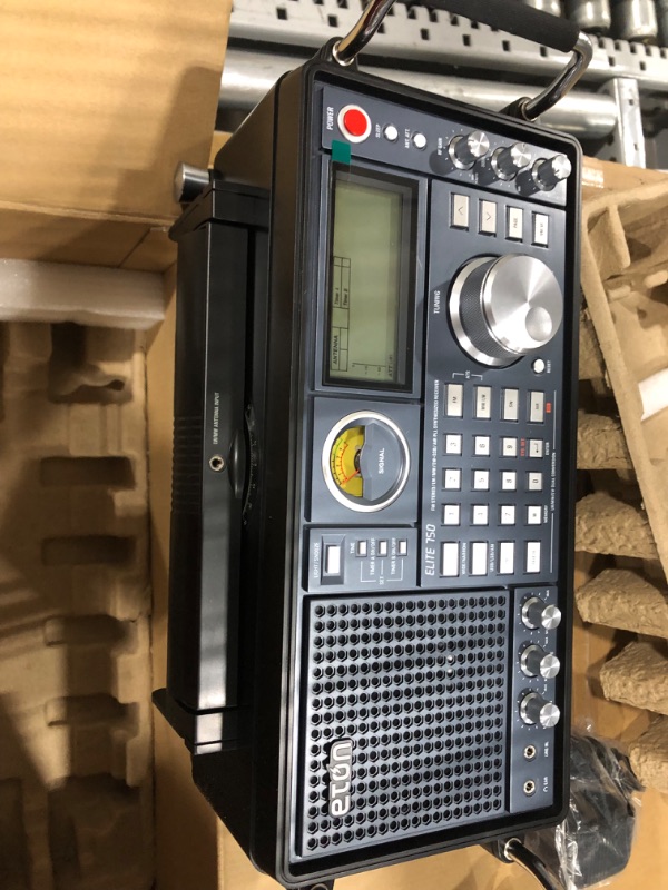 Photo 2 of Eton - Elite 750, The Classic AM/FM/LW/VHF/Shortwave Radio with Single Side Band, 360° Rotating AM Antenna, 1000 Channels, Back-Up Battery Packs, Commitment to Preparedness