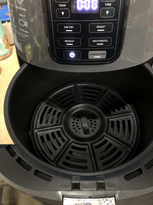 Photo 1 of 4 Qt. Electric Black Air Fryer with Recipe Book (AF101)