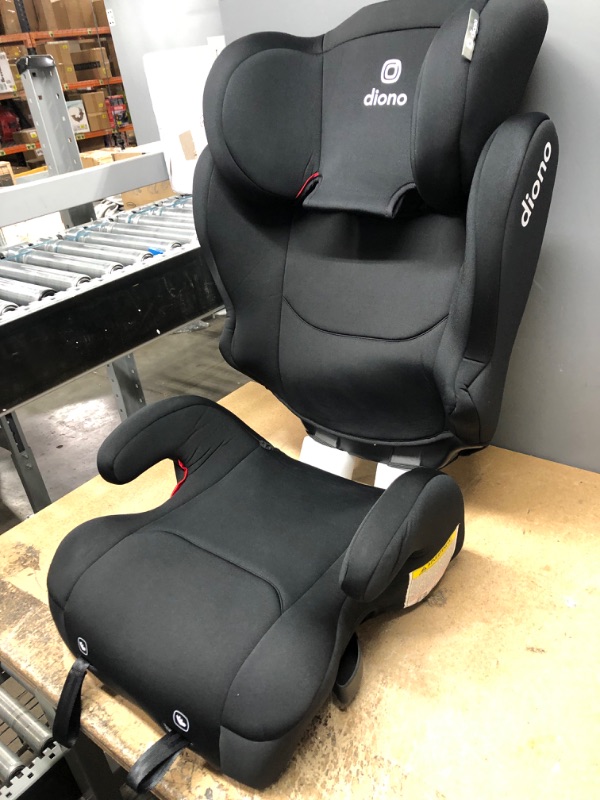 Photo 2 of Diono Cambria 2 XL 2022, Dual Latch Connectors, 2-in-1 Belt Positioning Booster Seat, High-Back to Backless Booster with Space and Room to Grow, 8 Years 1 Booster Seat, Black