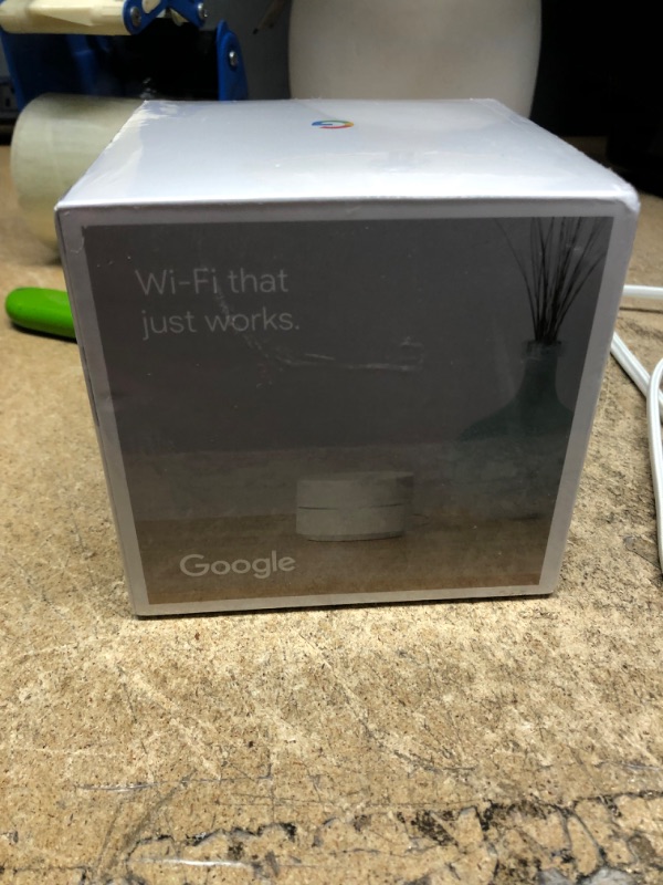 Photo 2 of **OPENED FOR VERIFICATION** Google Dual-Band Mesh WiFi Router, Multicolor
