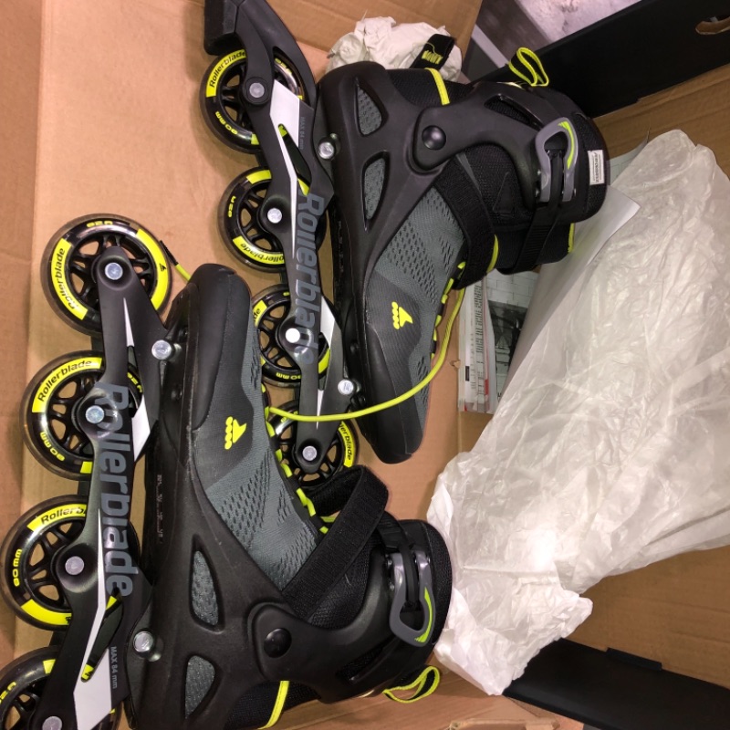 Photo 3 of Rollerblade Men's Macroblade 80 Inline Skates, Black/Lime Size 10