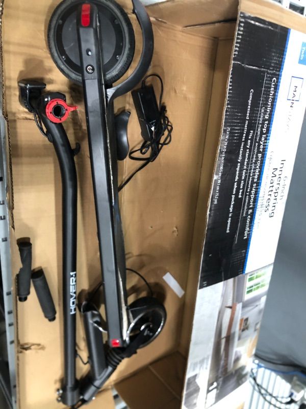 Photo 2 of ***PARTS ONLY*** Hover-1 Escape Electric Folding Scooter - 16 MPH Top Speed, 9 Mile Range, 250W Motor, 264lbs Max Weight, Electric/Mech Brakes, Cert. & Tested - Safe for Kids & Adults, Black
- Missing/loose hardware // Minor cosmetic damaged 