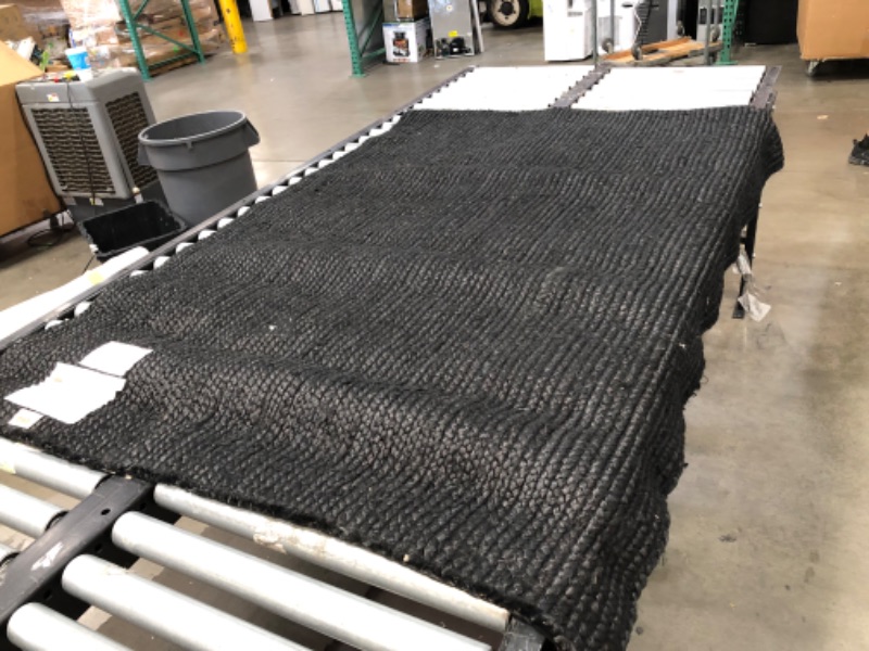 Photo 8 of **used-needs cleaning**
Rigo Chunky Loop Jute Black 4 ft. x 6 ft. Area Rug
