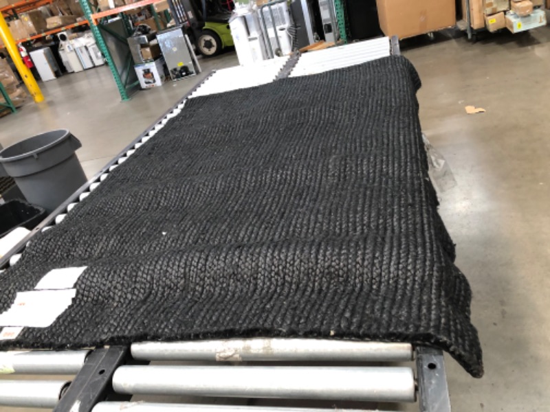 Photo 7 of **used-needs cleaning**
Rigo Chunky Loop Jute Black 4 ft. x 6 ft. Area Rug
