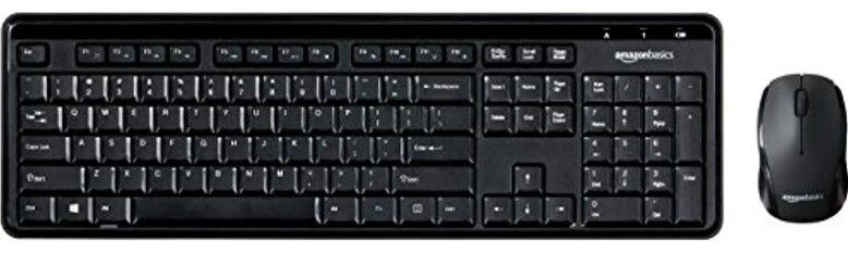 Photo 1 of Wireless Computer Keyboard and Mouse Combo - US Layout (QWERTY), Black
