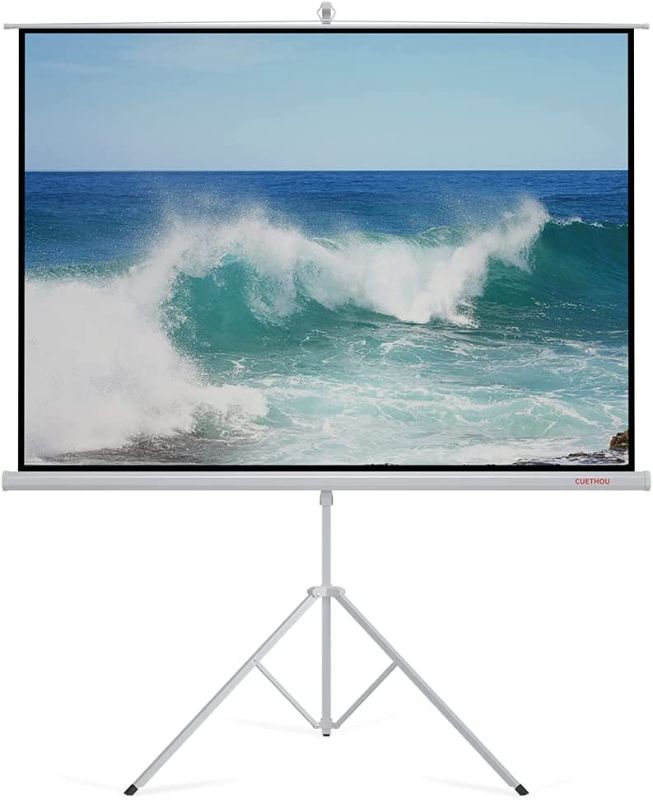 Photo 1 of **parts only-view photos for detail**
Projector Screen Portable Indoor Outdoor with Stand 4K Ultra HD Wide Viewing Angle 100 Inch 4:3 Wrinkle-Free Design Tripod Projection Screen Easy to Clean for Home Theater ,Office, School by CUETHOU
