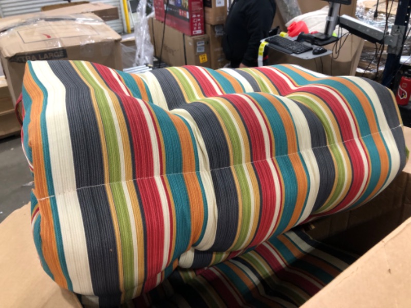 Photo 4 of **used**
Greendale Home Fashions AZ4804-SUNSET Adobe Stripe 73 x 22-inch Outdoor Chaise Lounge Cushion