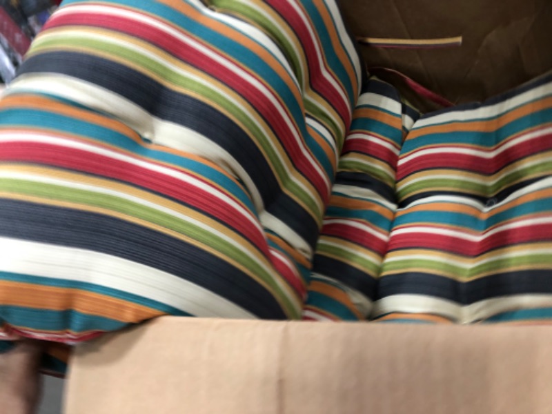 Photo 3 of **used**
Greendale Home Fashions AZ4804-SUNSET Adobe Stripe 73 x 22-inch Outdoor Chaise Lounge Cushion