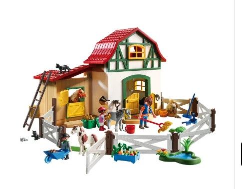 Photo 1 of **PARTS ONLY*
Playmobil Pony Farm Kid's Playset
