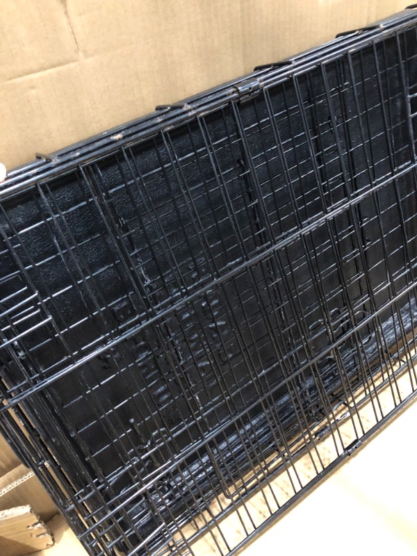 Photo 3 of **used-rusty**
24' inch Amazon Basics Foldable Metal Wire Dog Crate with Tray, Single or Double Door Styles-24"L x 18"W x 20"H

