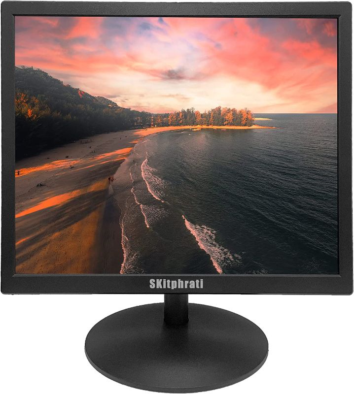 Photo 1 of **LINES ON SCREEN ***SKitphrati 17" HDMI Monitor Square Monitor PC Monitor LED Monitor 1280 X 1024 with 45% sRGB Color Correction and 4:3 Aspect Ratio, 60 Hz, 5Ms, VESA Mountable, VGA, HDMI, TN Panel
