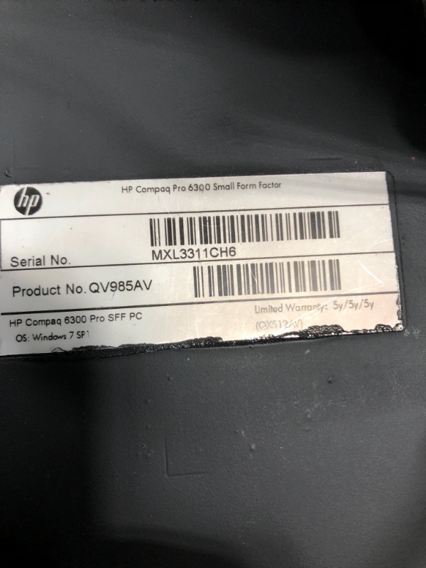 Photo 3 of **WONT DISPLAY ON MONITOR**HP Compaq Pro 6300 SFF Desktop,Intel Core I5-3470 up to 3.6G,12G DDR3,512G SSD,DVD,WiFi,HDMI,VGA,DP Port,BT 4.0,Win10Pro64 -Multi-Language Support English-Spanish(Renewed)
