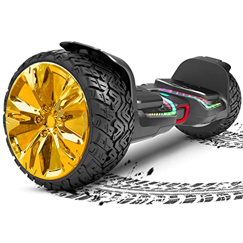 Photo 1 of Gyroor All Terrain Hoverboard, 8.5" Off Road Hoverboards with 700w Motor, Adult Hoverboard with Metal Aluminum Shell, Bluetooth Speaker and LED Lights
