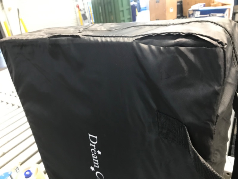 Photo 4 of (DAMAGE)Dream On Me Travel Light Playard - Black
**CUT ON PLAY YARD, CUT ON CASE**