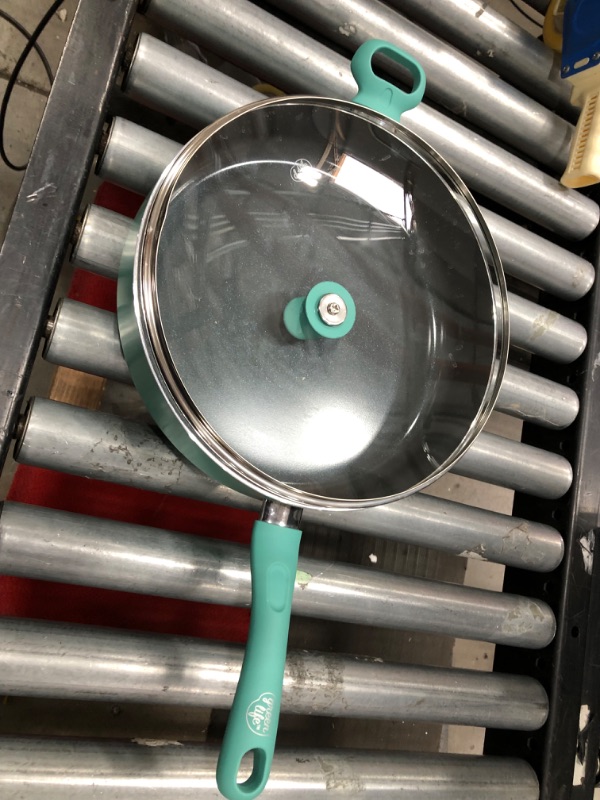 Photo 2 of **OPENED**
Green Life Diamond Collection Saute Pan, with Lid, Healthy Ceramic Nonstick, 5 Quarts