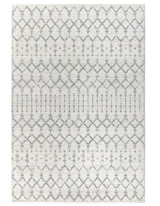 Photo 1 of **READ COMMENTS**
JONATHAN Y Moroccan HYPE Boho Vintage Diamond Cream/Gray 8 Ft. X 10 Ft. Area Rug
