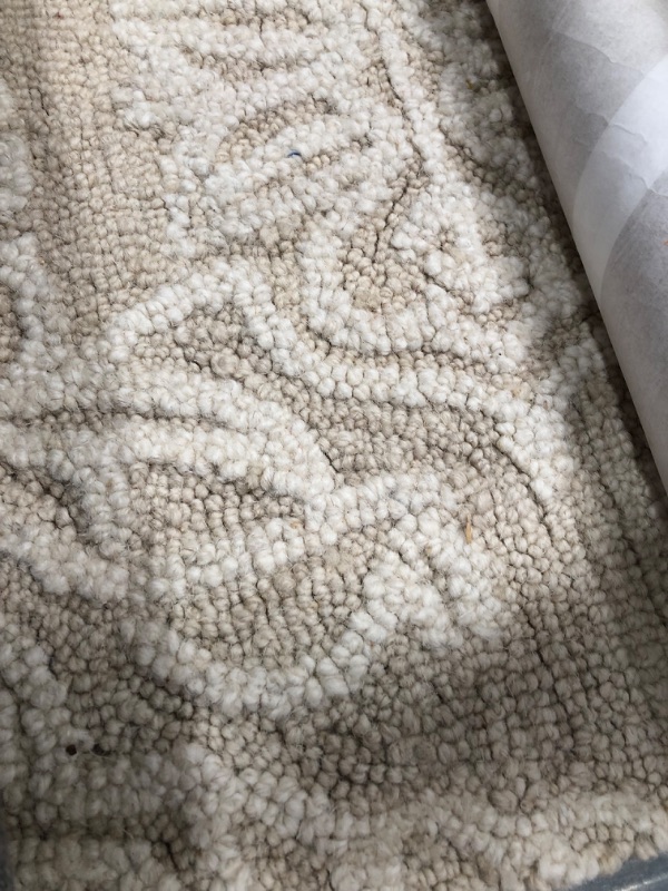 Photo 4 of **USED-NEEDS CLEANING**
Safavieh Blossom Mahalia 8 x 10 Wool Beige/Ivory Indoor Damask Area Rug