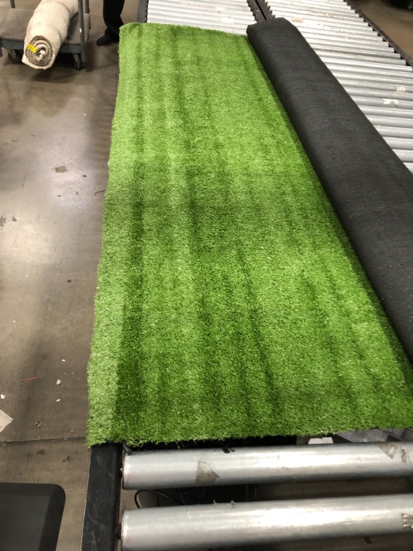 Photo 2 of  Artificial Grass Turf 1.38inch Pile Height 6FTX9FT, High Density Fake Faux Grass Turf, Natural and Realistic Looking Garden Pet Dog Lawn

