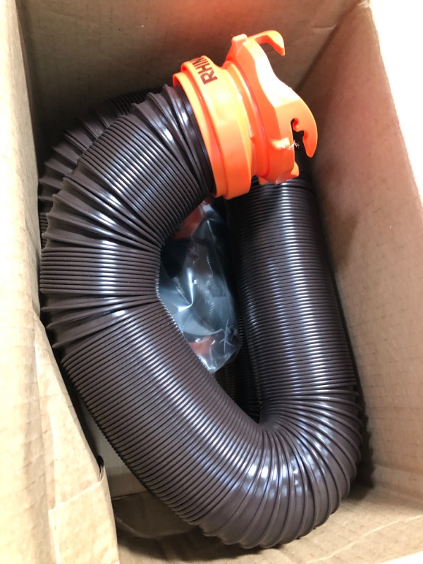 Photo 2 of Camco 39770 RhinoFLEX 15' RV Sewer Hose Kit with Swivel Fitting