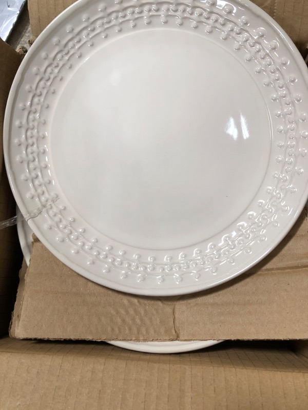 Photo 2 of 8" Stoneware Fairlee Salad Plates - Threshold™ X 4