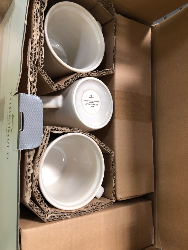 Photo 2 of 16pc Porcelain Woodbridge Dinnerware Set White - Threshold - Open Box
