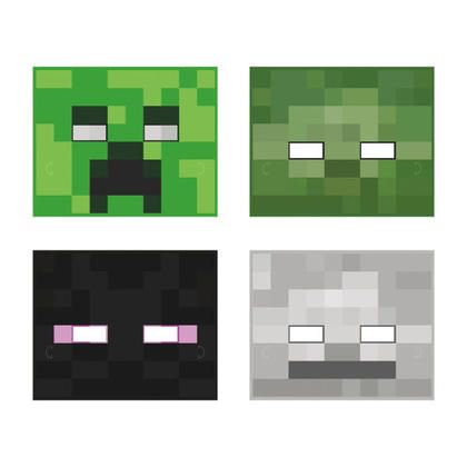 Photo 1 of 307595 Minecraft Paper Mask, Pack of 9
