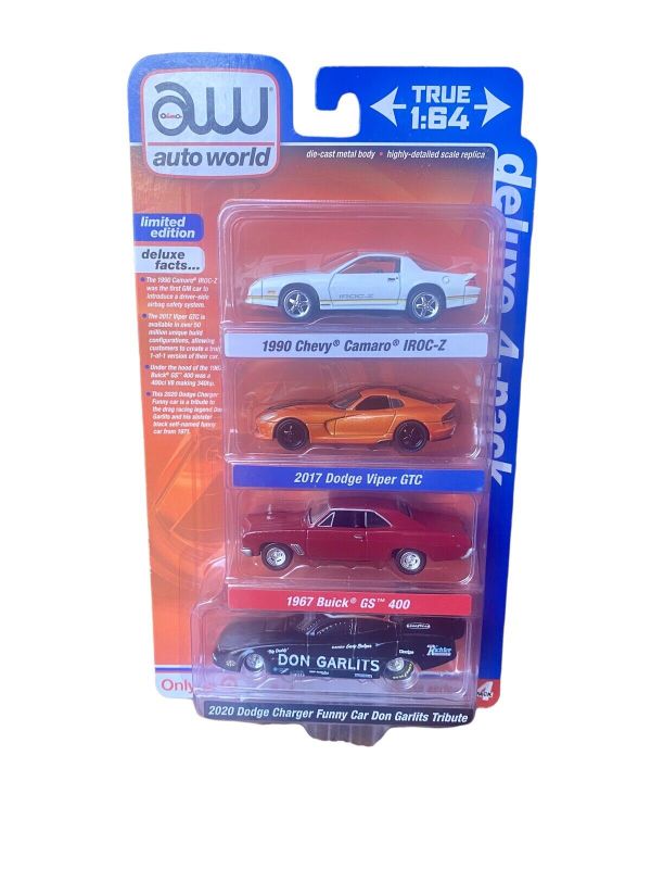 Photo 1 of 2022 Auto World "DELUXE 4 PACK" Release 1 Version B Target Exclusive Unopened
