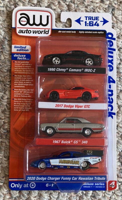 Photo 1 of 2022 Auto World Deluxe Target Exclusive 4-Packs Version a & B VHTF
