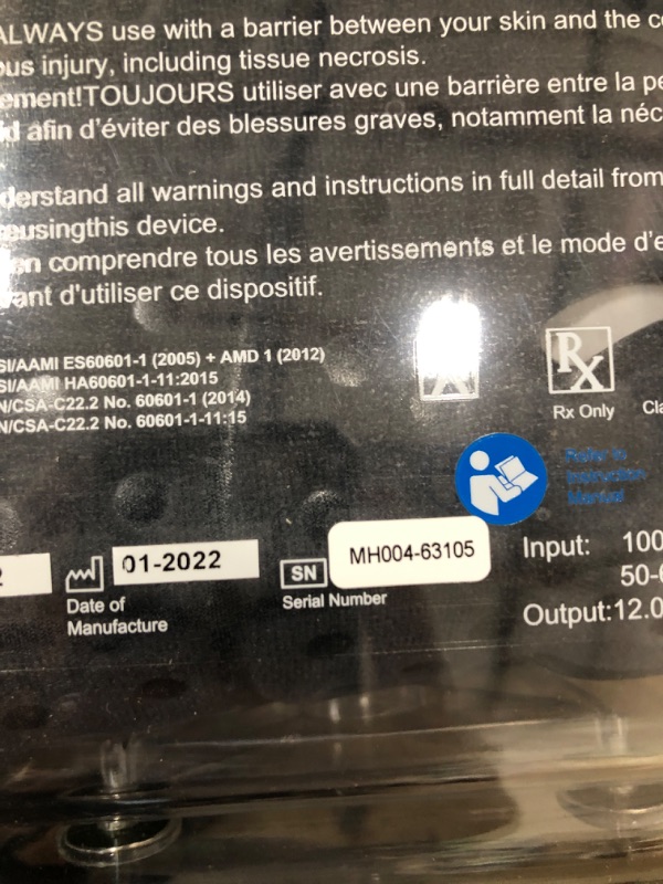 Photo 1 of OasisSpace Cold Therapy Machine with 2 Flexible Pads and Timer - Lightweight Ice Machine for Knee After Surgery, Low Noise Cold Circulation Therapy System Helps Reduce Swelling
