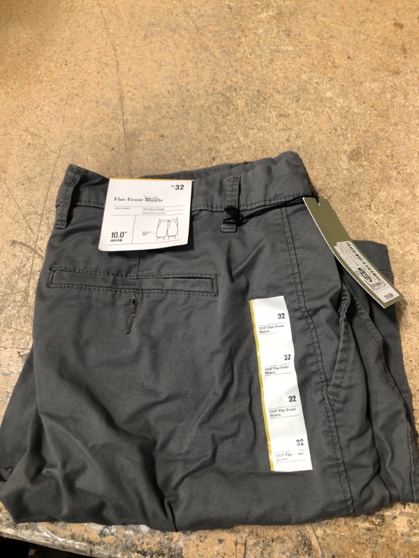 Photo 2 of Men's 10.5" Slim fit Chino Shorts - Goodfellow & Co™ Thundering Gray Size w32