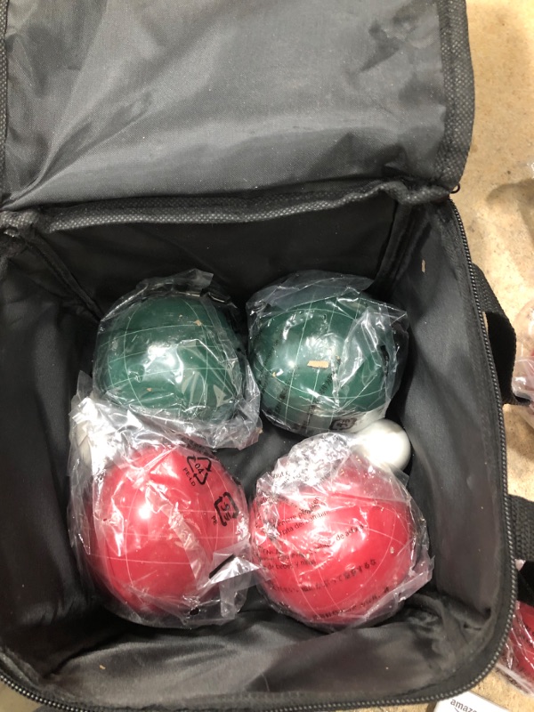 Photo 2 of AmazonBasics Bocce Ball Set with Soft Carry Case
