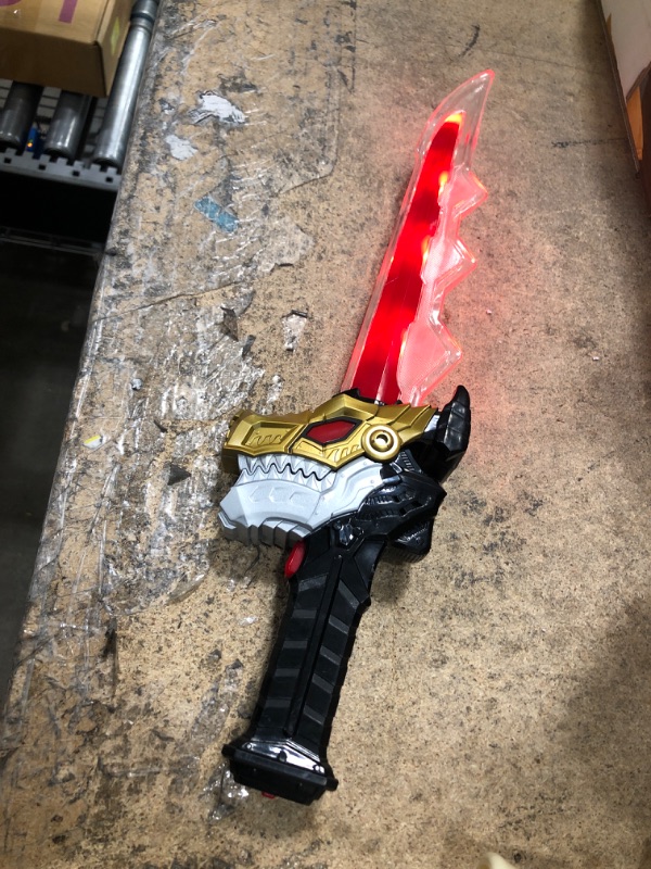 Photo 2 of Power Rangers Dino Fury Chromafury Saber Electronic Color-Scanning Toy with Lights and Sounds, Inspired by The TV Show Ages 5 and Up
