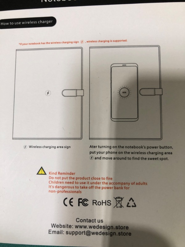 Photo 3 of WIRELESS CHARGE NOTEBOOK PLANNER