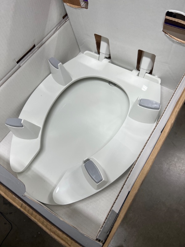 Photo 2 of BEMIS Independence 7YE82350TC 000 Open-Front Elevated/Raised Toilet Seat with 3" Lift