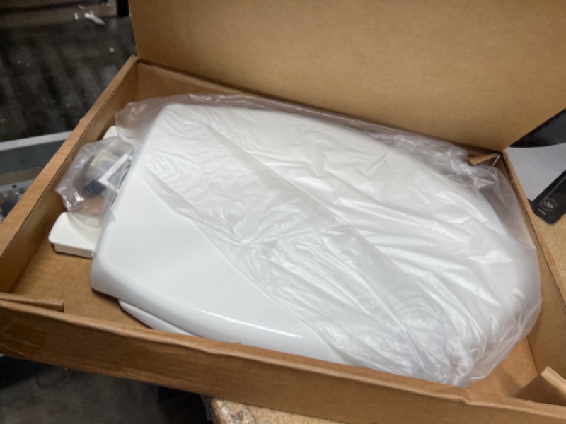 Photo 2 of Mayfair Bemis Products Bemis 252328 White Elongated Plastic Toilet Seat